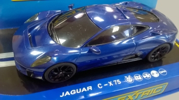 C1358 Set car Jaguar C-X75 blue